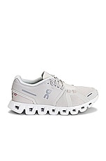 On Cloud 5 Sneaker in Pearl & White, view 1, click to view large image.