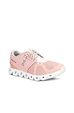 On Cloud 5 Sneaker in Rose & Shell, view 2, click to view large image.
