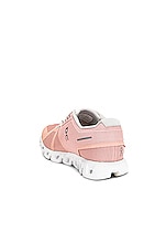 On Cloud 5 Sneaker in Rose & Shell, view 3, click to view large image.