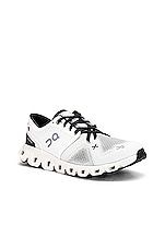 On Cloud X 3 Sneaker in White & Black, view 2, click to view large image.