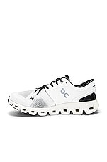On Cloud X 3 Sneaker in White & Black, view 5, click to view large image.