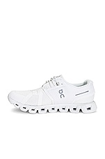 On Cloud 5 Sneaker in Undyed White, view 5, click to view large image.