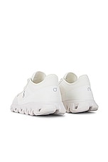 On Cloud X 3 Ad Sneaker in Undyed White & White, view 3, click to view large image.