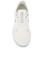 On Cloud X 3 Ad Sneaker in Undyed White & White, view 4, click to view large image.