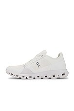 On Cloud X 3 Ad Sneaker in Undyed White & White, view 5, click to view large image.
