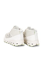 On Cloudroam Waterproof Sneaker in Ice & Limelight, view 3, click to view large image.