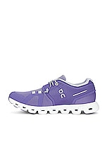 On Cloud 5 Sneaker in Blueberry & Feather, view 5, click to view large image.