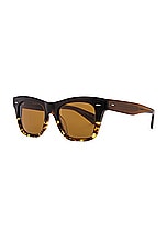 Oliver Peoples Ms. Oliver Square Sunglasses in Espresso, view 2, click to view large image.