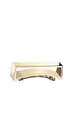 Oribe Geometric Gold Plated Metal Barrette , view 1, click to view large image.