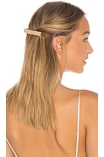 Oribe Geometric Gold Plated Metal Barrette , view 2, click to view large image.