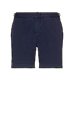 Orlebar Brown Bulldog Cotton Twill in Navy, view 1, click to view large image.