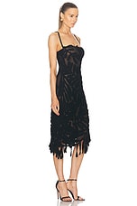 Oscar de la Renta Sleeveless Midi Dress in Black, view 2, click to view large image.