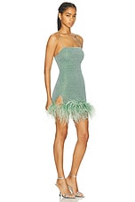Oseree Lumiere Mini Dress in Aqua, view 2, click to view large image.