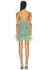 Oseree Lumiere Mini Dress in Aqua, view 4, click to view large image.