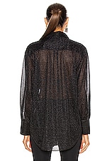 Oseree Long Shirt in Black, view 4, click to view large image.
