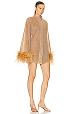 Oseree Lumi&egrave;re Plumage Long Shirt in Toffee, view 2, click to view large image.