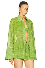 Oseree Lumi&eacute;re Long Shirt in Lime, view 2, click to view large image.
