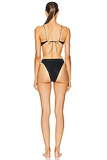 Oseree Lumi&egrave;re Balconette Bikini Set in Black, view 3, click to view large image.
