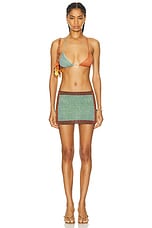 Oseree Lumiere O Kini Triangle Bikini Set in Colore, view 4, click to view large image.