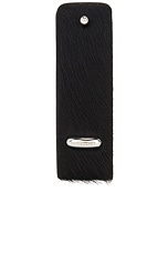 Our Legacy Pierced Key Holder in Black Hair On Hide, view 1, click to view large image.