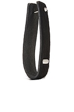 Our Legacy Pierced Key Holder in Black Hair On Hide, view 2, click to view large image.