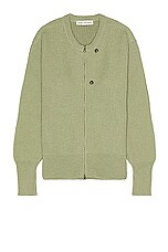 Our Legacy Zip Wrap Cardigan in Refined Green | FWRD Our Legacy Zip Wrap Cardigan in Refined Green | FWRD