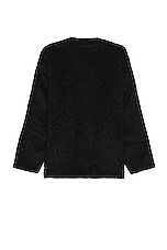 Our Legacy Cardigan in Black Mohair, view 2, click to view large image.