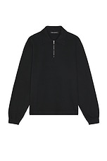 Our Legacy Lad Sweatshirt in Worn Black Athletic Rib, view 1, click to view large image.