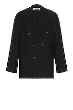 Our Legacy Sharp Db Blazer in Black Experienced, view 1, click to view large image.