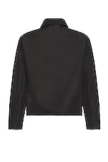 Our Legacy Evening Coach Jacket in Black Fleecy Tech, view 3, click to view large image.