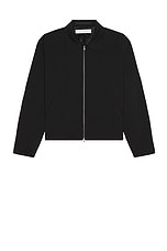 Our Legacy Mini Jacket in Black Worsted Wool, view 1, click to view large image.