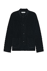 Our Legacy Archive Box Jacket in Worn Black Rustic Cord, view 1, click to view large image.
