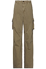 Our Legacy Mount Cargo Pant in Uniform Olive Herringbone, view 1, click to view large image.