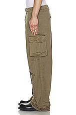 Our Legacy Mount Cargo Pant in Uniform Olive Herringbone, view 6, click to view large image.