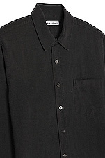 Our Legacy Classic Silk Shirt in Black, view 3, click to view large image.