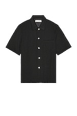 Our Legacy Box Short Sleeve Shirt in Black, view 1, click to view large image.