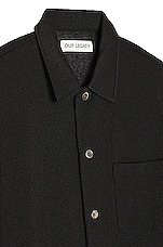 Our Legacy Box Short Sleeve Shirt in Black, view 3, click to view large image.