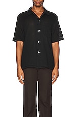 Our Legacy Box Short Sleeve Shirt in Black, view 4, click to view large image.
