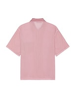Our Legacy Box Shirt Shortsleeve in Dusty Lilac Coated Voile, view 2, click to view large image.