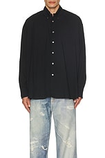 Our Legacy Borrowed Bd Shirt in Black Voile, view 3, click to view large image.