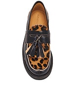 Our Legacy Tassel Loafer in Honky Tonk Leo Hair On Hide, view 4, click to view large image.