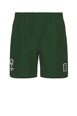 Oyster Tennis Club Nylon Short in Green, view 1, click to view large image.