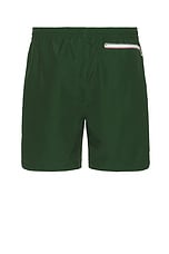 Oyster Tennis Club Nylon Short in Green, view 2, click to view large image.