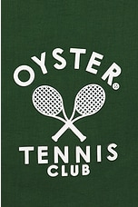 Oyster Tennis Club Nylon Short in Green, view 4, click to view large image.