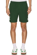 Oyster Tennis Club Nylon Short in Green, view 5, click to view large image.