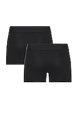 Palm Angels Bb Boxers Bi Pack in Black, view 2, click to view large image.