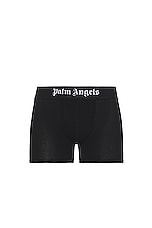 Palm Angels Bb Boxers Bi Pack in Black, view 3, click to view large image.