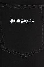 Palm Angels Low Bw Loose 5 Pockets in Black, view 3, click to view large image.