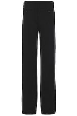 Palm Angels Logo Cotton Travel Pant in Black, view 2, click to view large image.