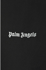 Palm Angels Logo Cotton Travel Pant in Black, view 3, click to view large image.